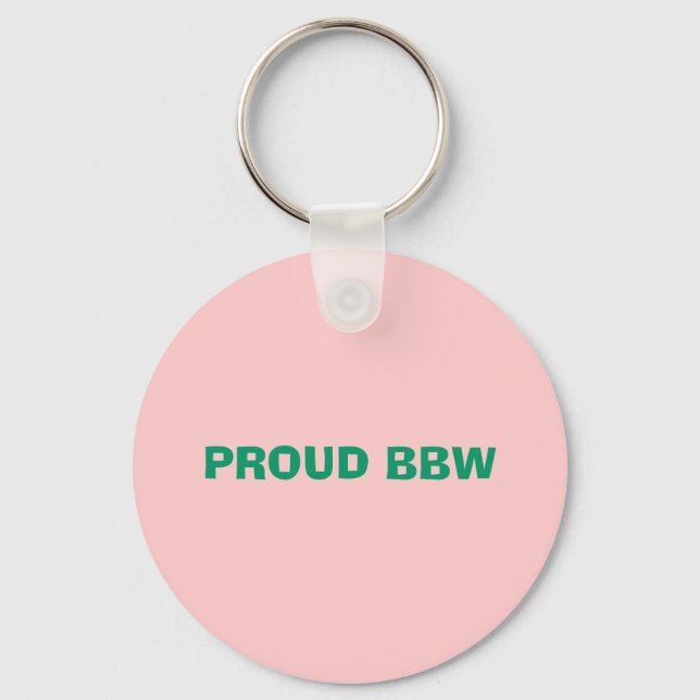 LLAVERO ORGULLOSO BBW KEYCHAIN (Anverso)