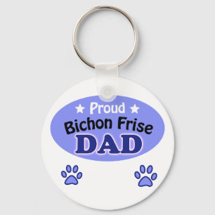 Llavero Orgulloso Bichon Frise Dad