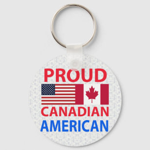 Llavero Orgulloso canadiense americano