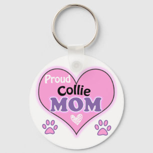 Llavero Orgulloso Collie Mom