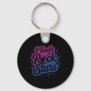 Llavero Orgulloso de enseñar a estrellas de rock Profesor