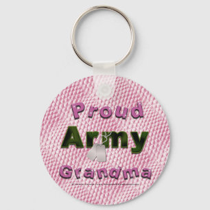 Llavero orgulloso de la abuela del ejército