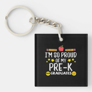 Llavero Orgulloso De Los Graduados De Preescolar El Día Pa