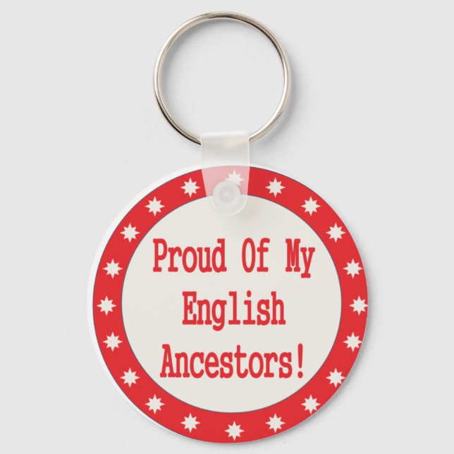 Llavero Orgulloso De Mis Ancestros Ingleses (Anverso)