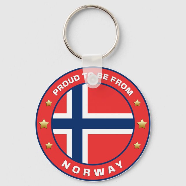 Llavero Orgulloso De Ser De Noruega (Anverso)