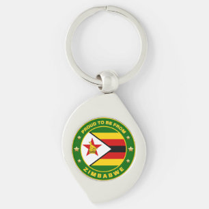 Llavero Orgulloso De Ser De Zimbabue