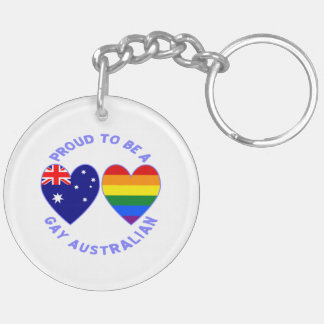 Llavero Orgulloso de ser gays, banderas australianas del c
