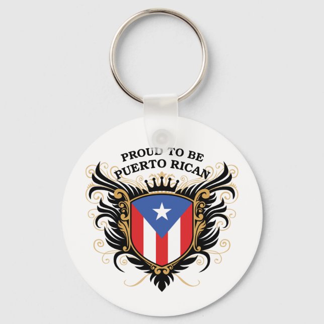 Llavero Orgulloso de ser puertorriqueño (Anverso)