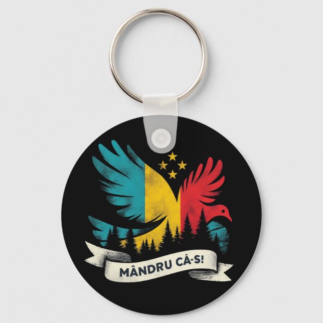 Llavero Orgulloso de ser rumano (Anverso)