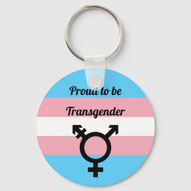 Llavero Orgulloso de ser transgénero | Orgullo Trans (Anverso)