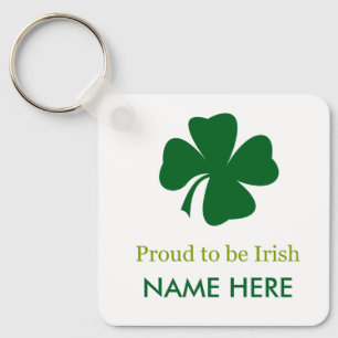 Llavero Orgulloso de ser trébol irlandés
