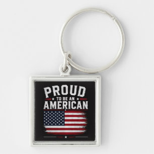 Llavero Orgulloso De Ser Un Americano Bandera De EE. UU. P