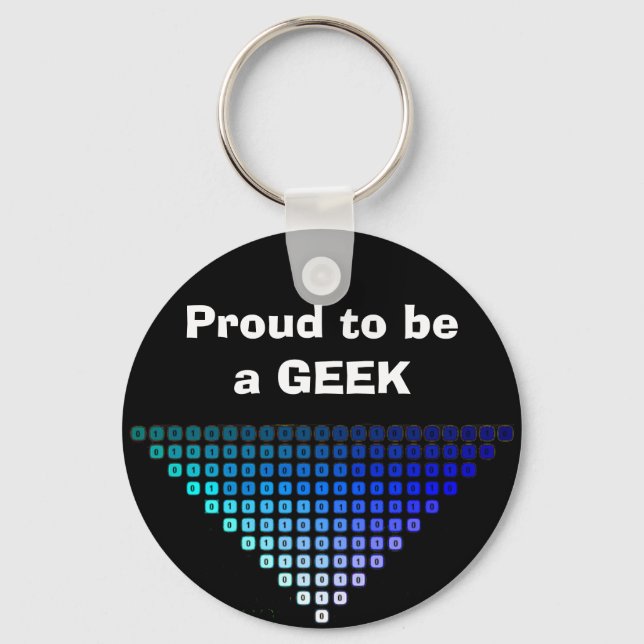 Llavero Orgulloso de ser un anillo de claves GEEK (Anverso)