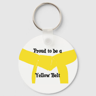 Llavero Orgulloso de ser un cinturón amarillo