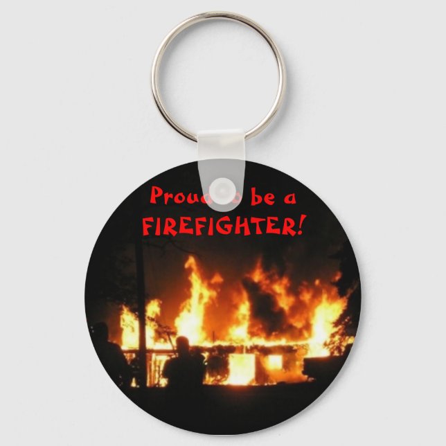 Llavero Orgulloso de ser un FIREFIGHTER! (Anverso)