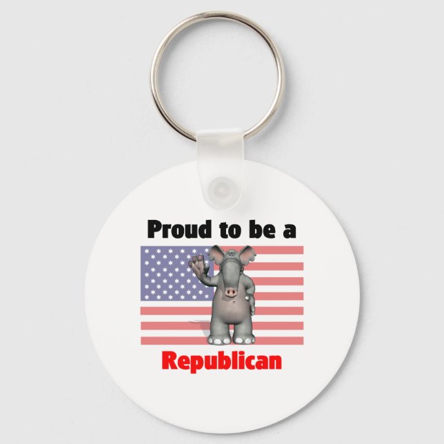 Llavero Orgulloso de ser un keychain republicano (Anverso)