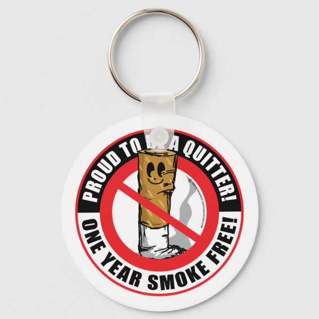 Llavero Orgulloso De Ser Un Quitter De Un Año (Anverso)