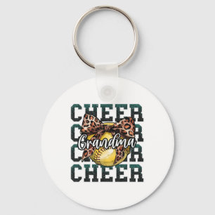 Llavero Orgulloso Deporte Fuerte Grito Abuela Leopardo Arc