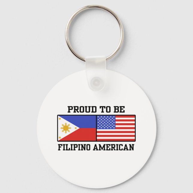 Llavero Orgulloso filipino-americano (Anverso)