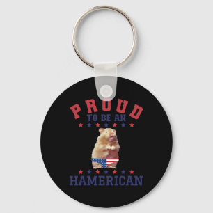 Llavero Orgulloso Hamerican 4 de julio Patriótico American