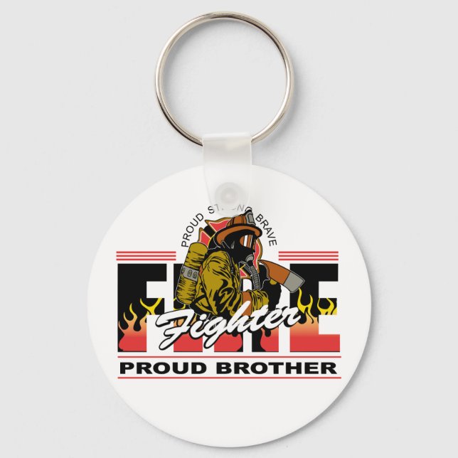 Llavero Orgulloso hermano bombero (Anverso)