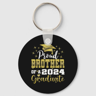 Llavero Orgulloso Hermano De 2024 Graduado Impresionante C