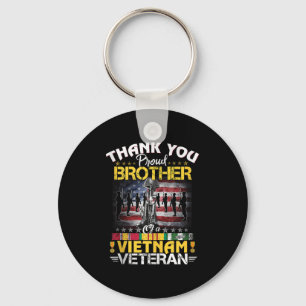 Llavero Orgulloso Hermano De Un Veterano Vietnamita - Grac