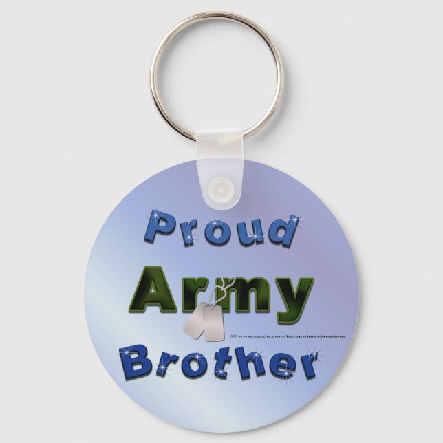 Llavero Orgulloso Hermano del Ejército Keychain (Anverso)