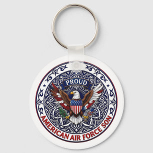 Llavero Orgulloso hijo de la Fuerza Aérea Americana
