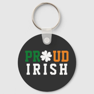 Llavero Orgulloso Irlandés Shamrock Lucky Clover Citando S