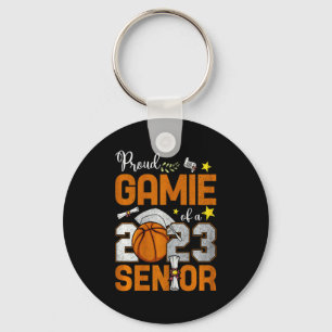 Llavero Orgulloso juego de mujeres de baloncesto senior 20