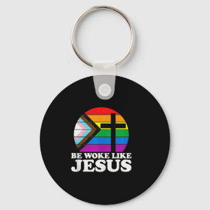 Llavero Orgulloso liberal demócrata Sé despierto como Jesu