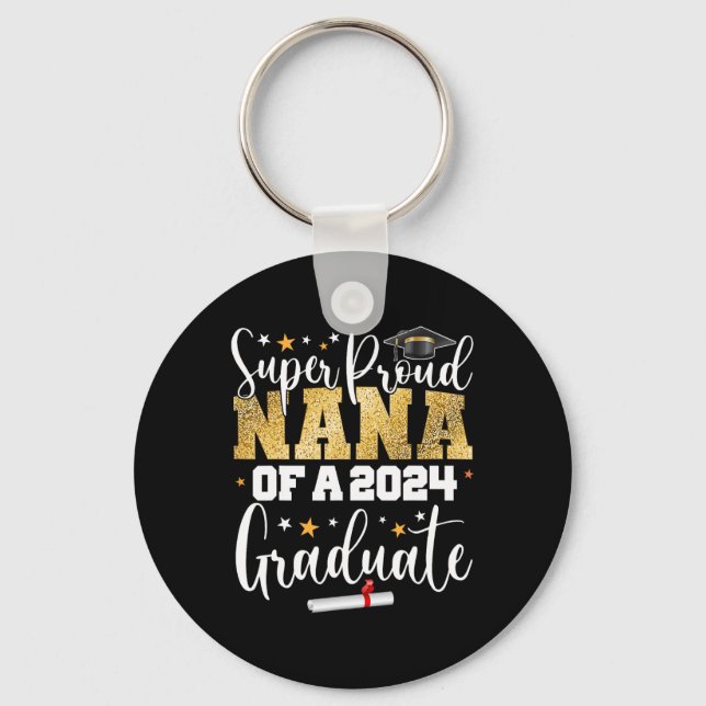Llavero Orgulloso Nana 2024 Graduate Senior Graduation Col (Anverso)