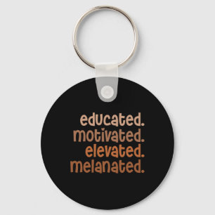 Llavero Orgulloso Negro Educado Motivado Elevado Melanizad