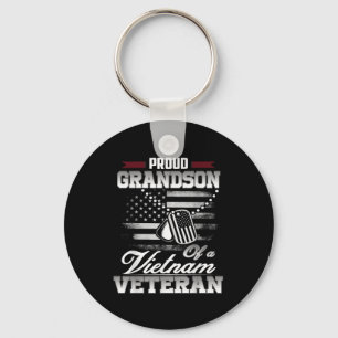 Llavero Orgulloso Nieto De Un Veterano Camisa Militar De V
