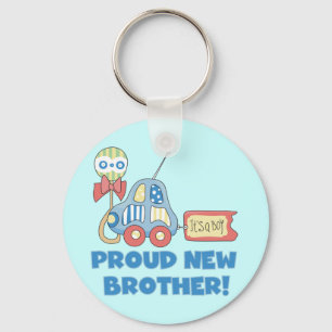 Llavero Orgulloso nuevo hermano, es un niño