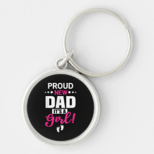 Llavero Orgulloso nuevo papá es un Chica