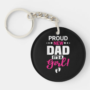 Llavero Orgulloso nuevo papá es un Chica