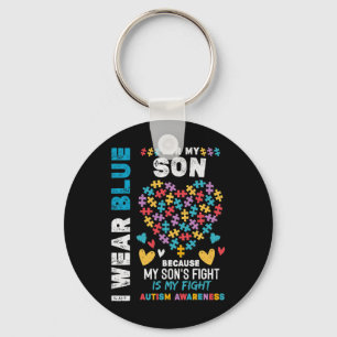 Llavero Orgulloso padre autista