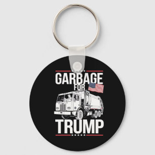 Llavero Orgulloso partidario de la basura de Trump Basura 