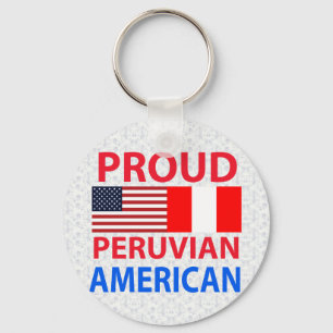 Llavero Orgulloso peruano-americano