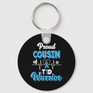 Llavero Orgulloso Primo De Un Guerrero Del T1d Diabetes Di