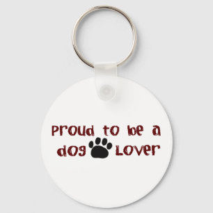 Llavero Orgulloso ser un amante del perro