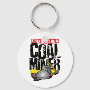 Llavero orgulloso ser un minero de carbón