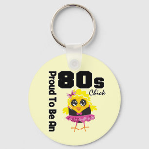 Llavero Orgulloso ser un polluelo 80s