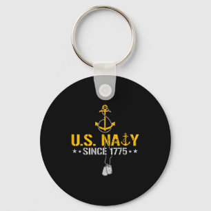 Llavero Orgulloso veterano naval desde 1775 ancla marinero