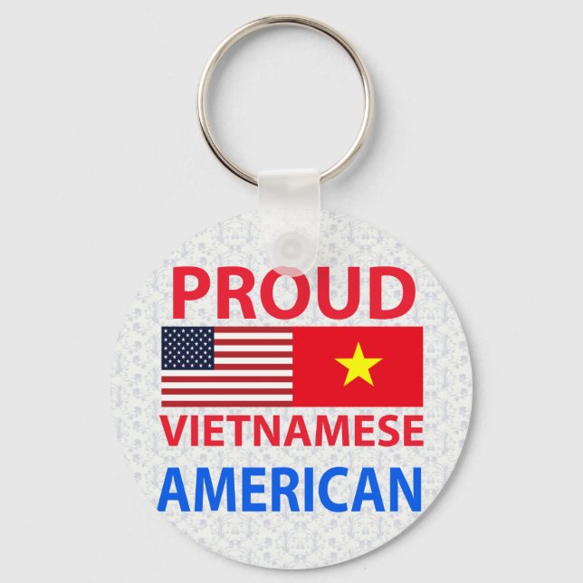 Llavero Orgulloso Vietnamita Americano (Anverso)
