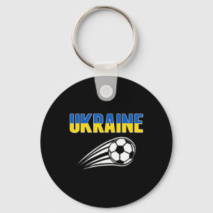 Llavero Orgullosos aficionados al fútbol de Ucrania Jersey