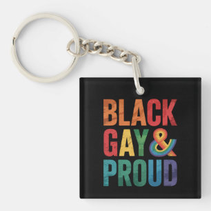 Llavero Orgullosos Negros Gays y LGBTQ Queers Negros