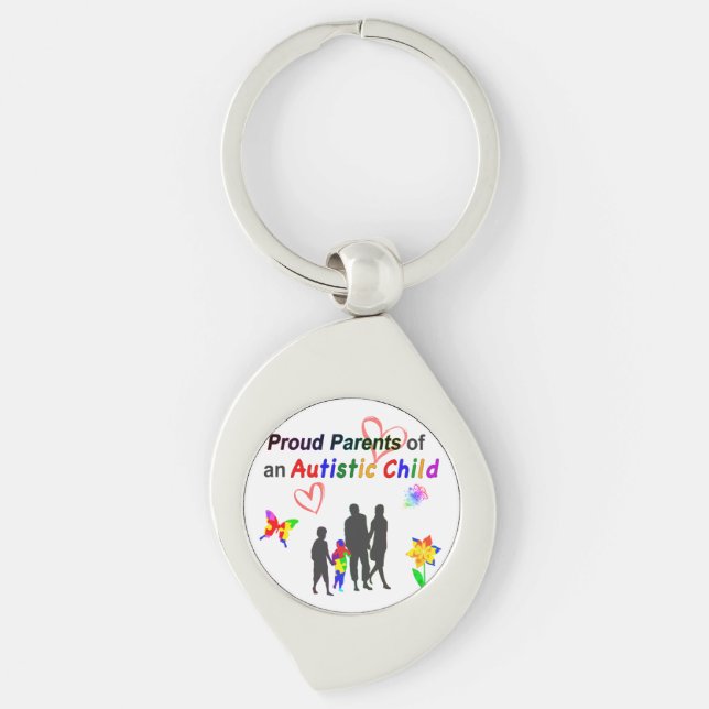 Llavero Orgullosos padres de autismo (Anverso)